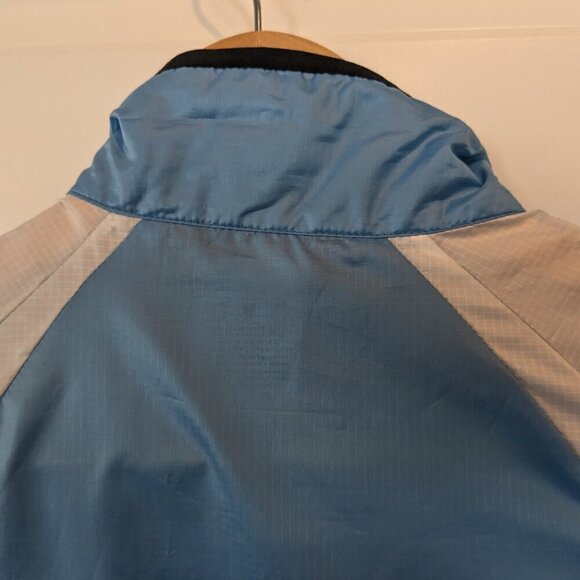 Pearl Izumi Jacket Women's Size Large Blue White Cycling Rip Stop Long Sleeve - Picture 11 of 16
